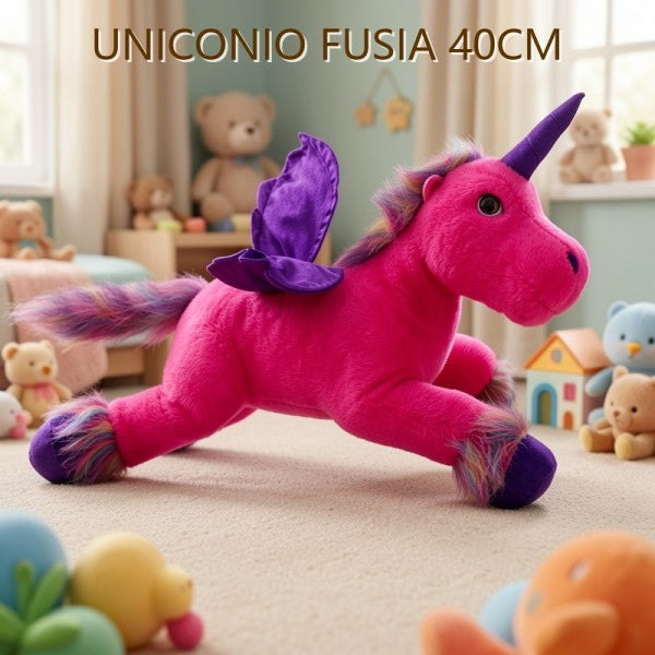 UNICORNIO FUCSIA 40CM