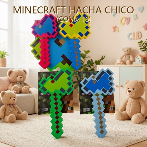 MINECRAFT HACHA CHICO (GOMA 15)
