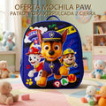 MOCHILA PAW PATROL TORA X12PULCADA 2 CIERRA OFERTA FINAL!!!