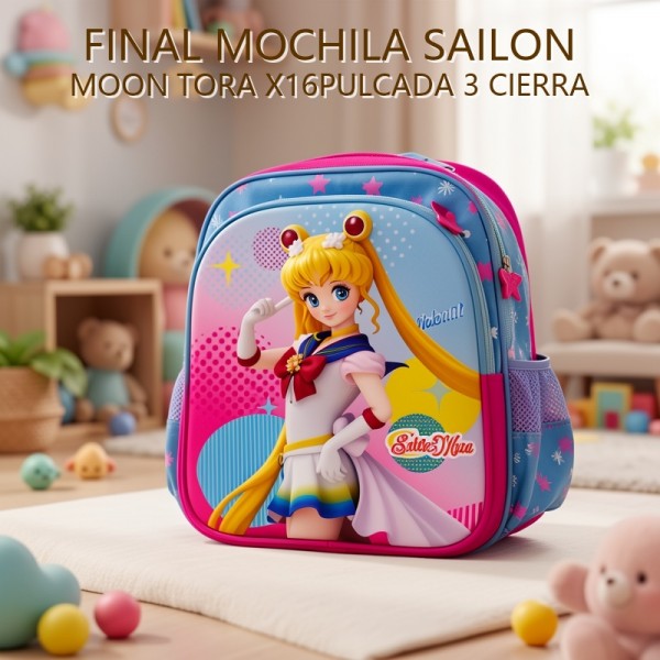 MOCHILA SAILON MOON TORA X16PULCADA 3 CIERRA PRECIO FINAL!!!
