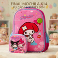 MOCHILA X14 PULCADA 2 CIERRES 1414 PRECIO FINAL!!!