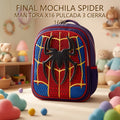 MOCHILA SPIDER MAN TORA X16 PULCADA 3 CIERRA 1605 PRECIO FINAL!!!