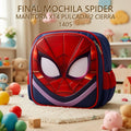 MOCHILA SPIDER MAN TORA X14 PULCADA 2 CIERRA 1405 PRECIO FINAL!!!