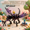 BLOQUES MINECRAFT STEVE MONTADO AL ENDERDRAGON 494 PCS 1221 [MG1122]
