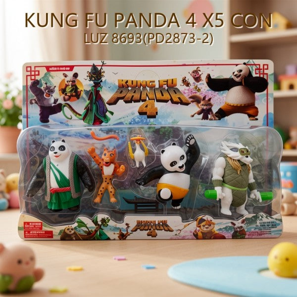 KUNG FU PANDA 4 X5 CON LUZ 8693(PD2873-2)