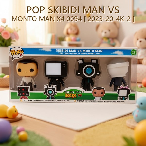 POP SKIBIDI MAN VS MONTO MAN X4