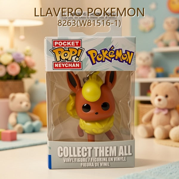 LLAVERO POKEMON FLAREON 8263(W81516-1)