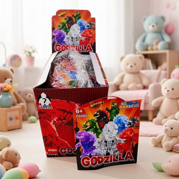 BLOQUES SOBRES SORPRESA GODZILLA IS KINGKONG X20 PG097-1