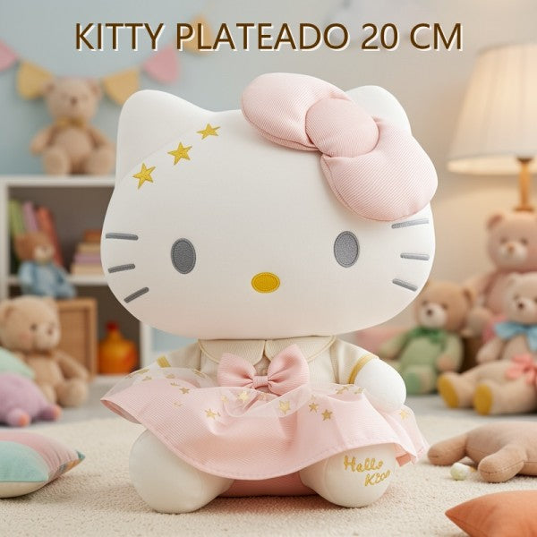 KITTY PLATEADO 20 CM