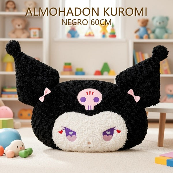 ALMOHADON KUROMI NEGRO 60CM