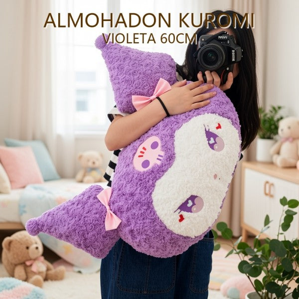 ALMOHADON KUROMI VIOLETA 60CM