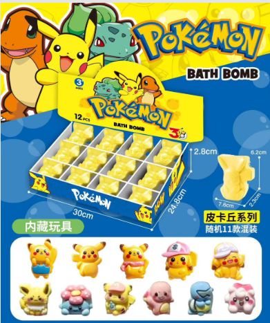 BOLA DE BAÑO EXPLOSIVA POKEMON X12 2280 [2228]