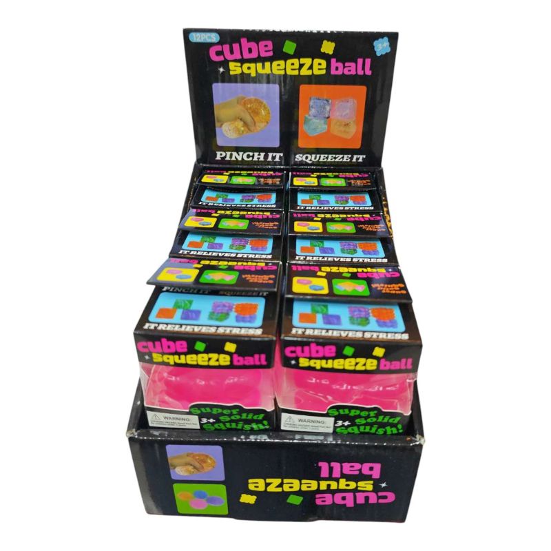 SQUISHY DE CUBO DE RUBIK DE CAJA NEGRO X12 UNIDADES 5CM 6563[01865-6] PRECIOS FINAL
