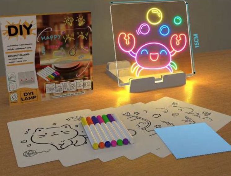 PROXIMAMENTE!!! PIZARRA ACRÍLICA MÁGICA LED 15*15CM [DIY1515]