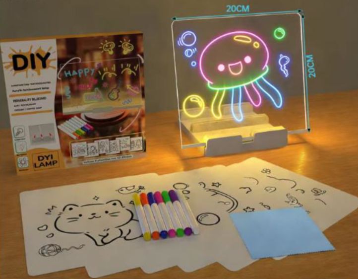 PROXIMAMENTE!!! PIZARRA ACRÍLICA MÁGICA LED 20*20CM [DIY2020]