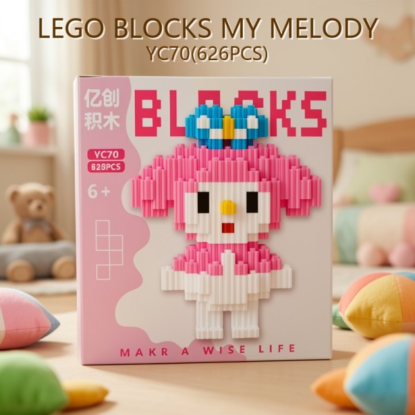 BLOQUES BLOCKS MY MELODY YC70(626PCS)