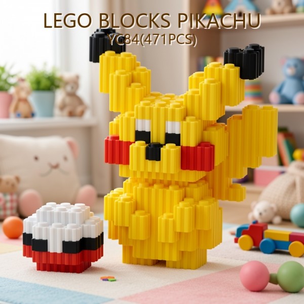 BLOQUES BLOCKS PIKACHU YC84(471PCS)