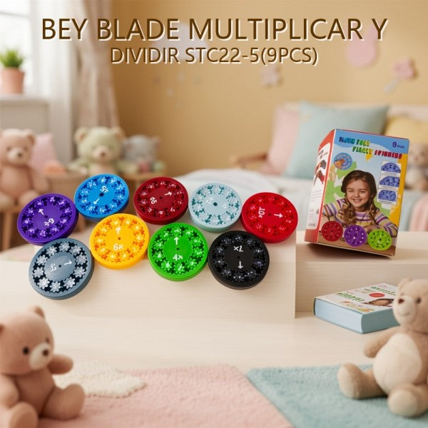 BEY BLADE MULTIPLICAR Y DIVIDIR STC22-5(9PCS)