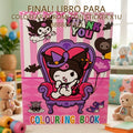 LIBRO PARA COLOREAR KUROMI CON STICKER X1U 8888(Y162) PRECIO FINAL!!!