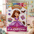 LIBRO PARA COLOREAR 3D CON STICKER SOFIA X1U 9099(ABC008) PRECIO FINAL!!!