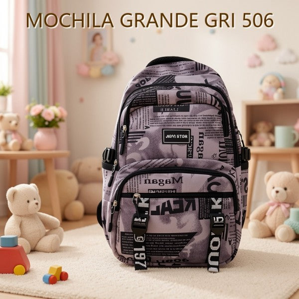 MOCHILA GRANDE GRI 506