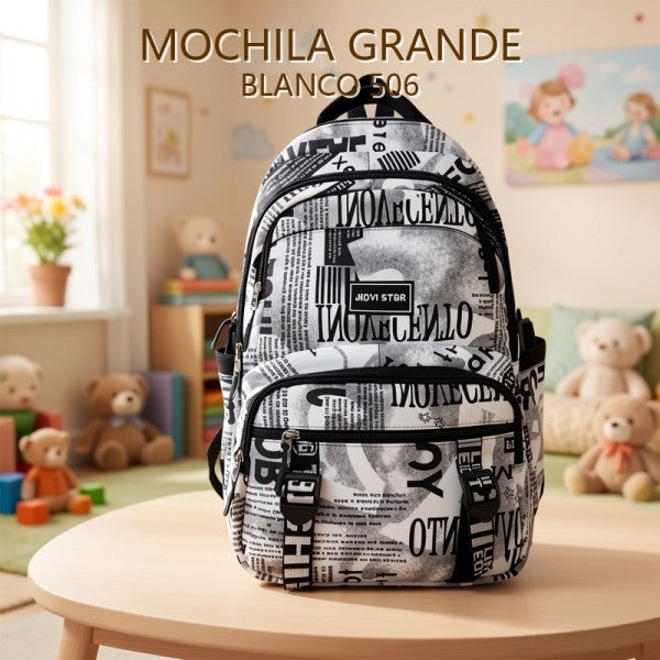 MOCHILA GRANDE BLANCO 506