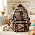 MOCHILA GRANDE MARRON 506