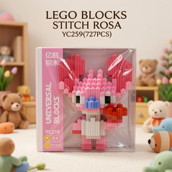 BLOQUES BLOCKS STITCH ROSA YC259(727PCS)