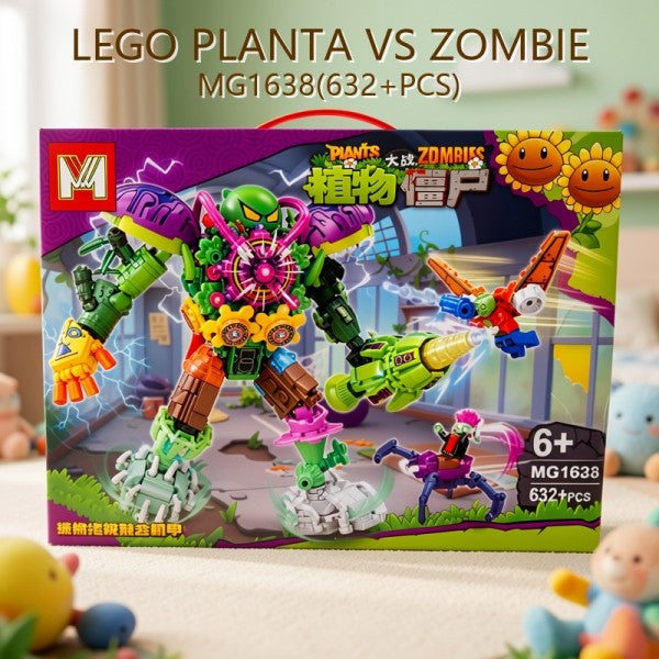 BLOQUES PLANTA VS ZOMBIE MG1638(632+PCS)