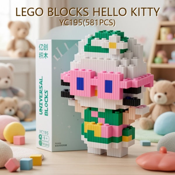 BLOQUES BLOCKS HELLO KITTY YC195(581PCS)