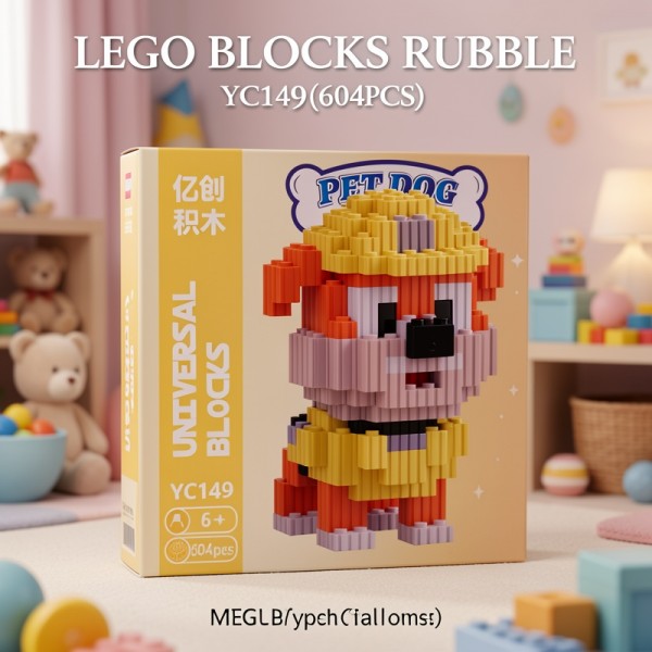 BLOQUES BLOCKS RUBBLE YC149(604PCS)