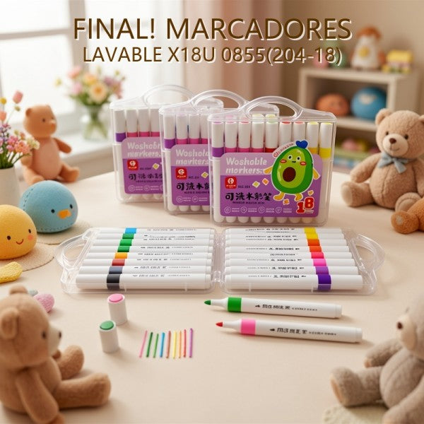 MARCADORES LAVABLE X18U 0855(204-18) PRECIO FINAL!!!