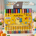 CRAYON GIRATORIO POMPOMPURIN X12U 0112(2011-1 2012-1)