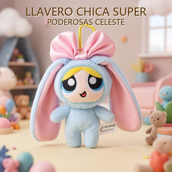 LLAVERO CHICAS SUPER PODEROSAS CELESTE