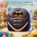MOCHILA CAPITAN AMERICA TORA X12 PULCADA 1 CIERRA [1101#] PRECIO FINAL!!!
