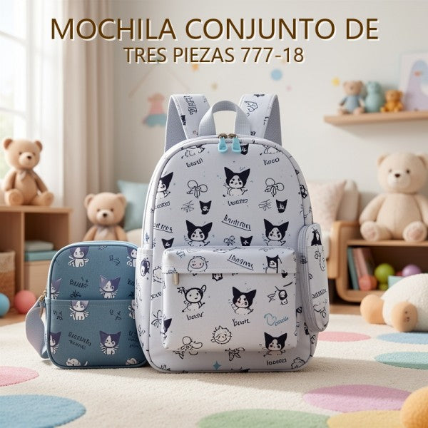 MOCHILA CONJUNTO DE TRES PIEZAS 777-18