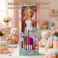TINY MUÑECA VESTIDO PARA PINTAR X1 1749[SBU 55035]