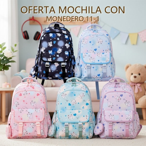 MOCHILA CON MONEDERO 11-1 OFERTA FINAL!!!