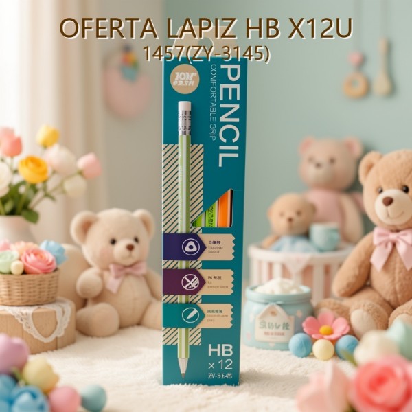 LAPIZ HB X12U 1457(ZY-3145) OFERTA FINAL!!!