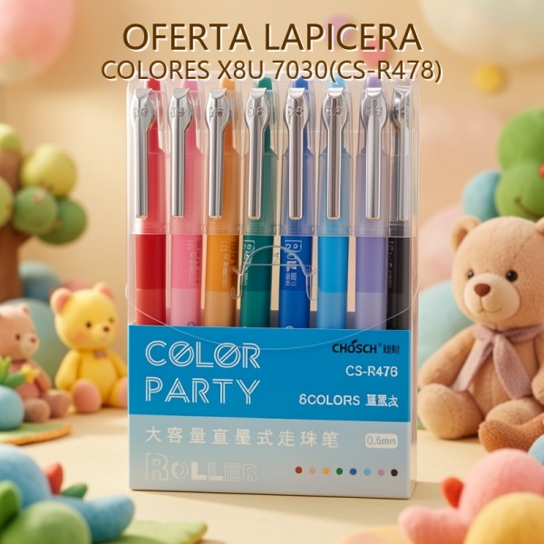 LAPICERA COLORES X8U 7030(CS-R478) OFERTA FINAL!!!