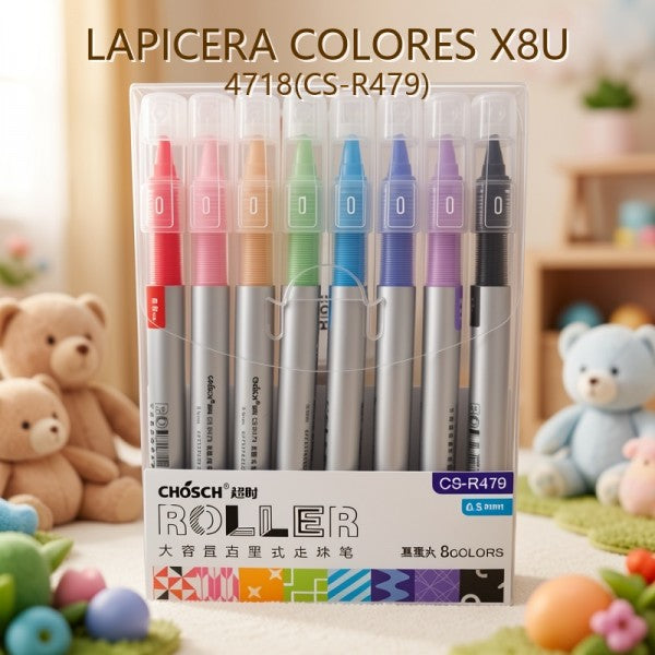 LAPICERA COLORES X8U 4718(CS-R479)