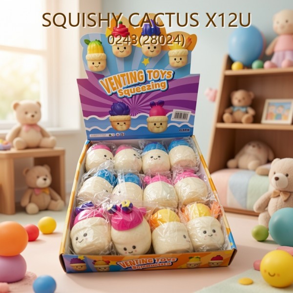 SQUISHY CACTUS X12U 0243(28024)
