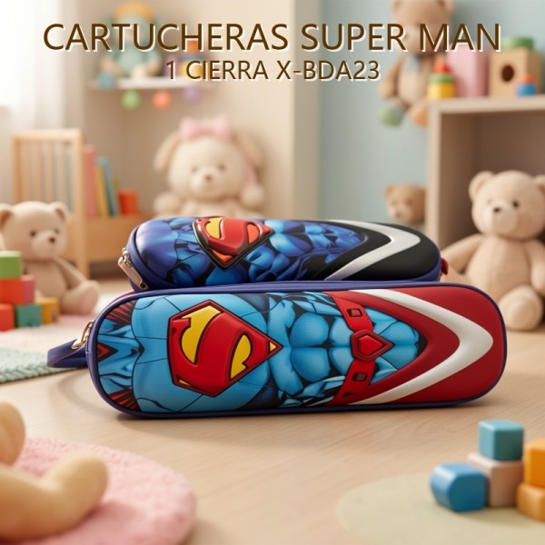 CARTUCHERAS SUPER MAN 1 CIERRA X-BDA23