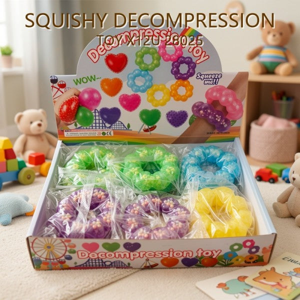 SQUISHY DECOMPRESSION TOY X12U 28025