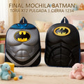 MOCHILA BATMAN TORA X12 PULGADA 1 CIERRA 1234 PRECIO FINAL!!!