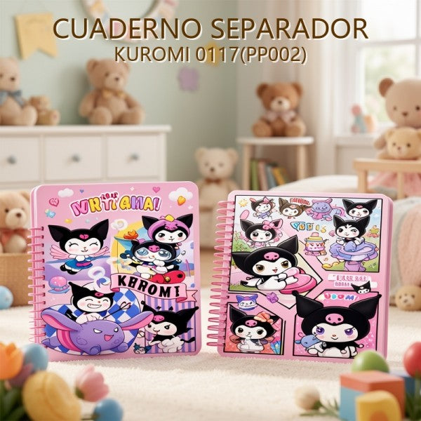 CUADERNO SEPARADOR KUROMI 0117(PP002)