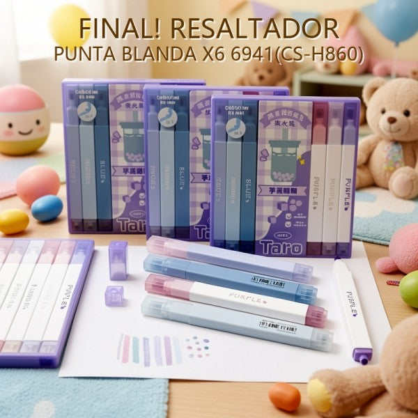RESALTADOR PUNTA BLANDA X6 6941(CS-H860) PRECIO FINAL!!!