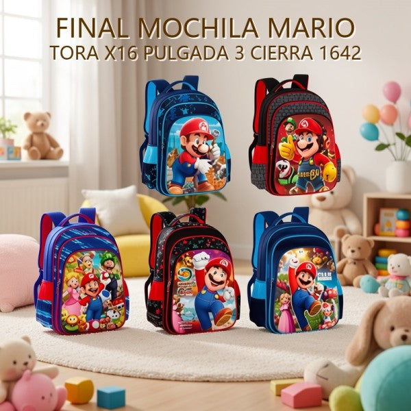 MOCHILA MARIO TORA X16 PULGADA 3 CIERRA 1642 PRECIO FINAL!!!