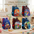 MOCHILA MINECRAFT TORA X16 PULGADA 3 CIERRA 1644 PRECIO FINAL!!!