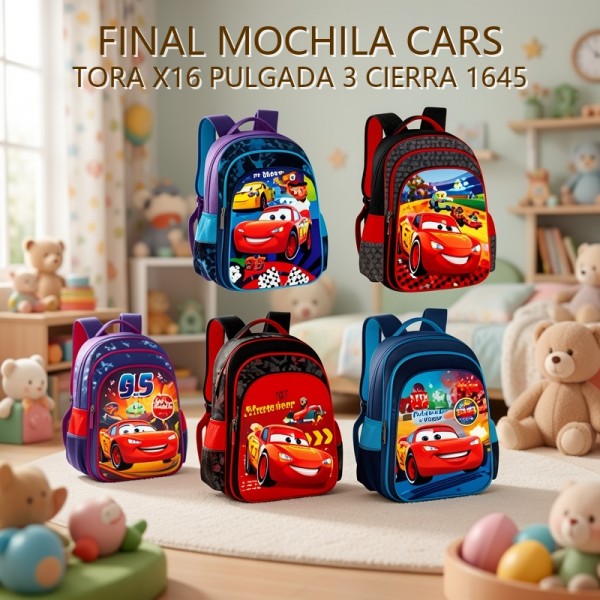 MOCHILA CARS TORA X16 PULGADA 3 CIERRA 1645 PRECIO FINAL!!!